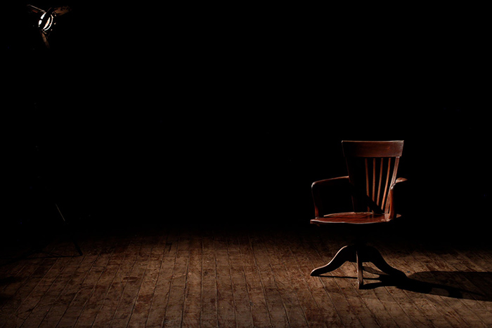 Spotlight on a chair